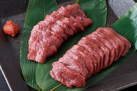 会津国産馬刺し高級部位2種セット 合計200g （ランプ100g・ロース 100g