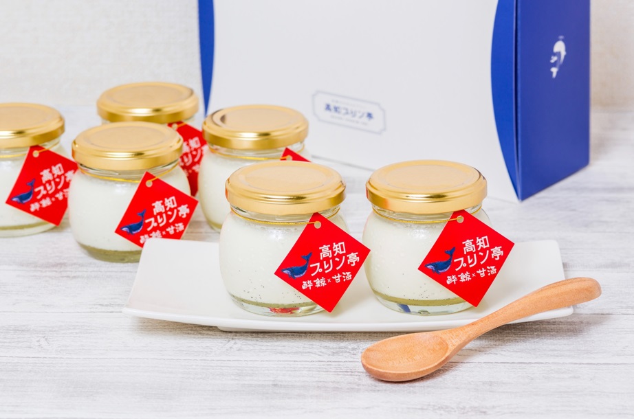 酔鯨酒造コラボ 【酔鯨×甘酒プリン】セット（高知プリン亭