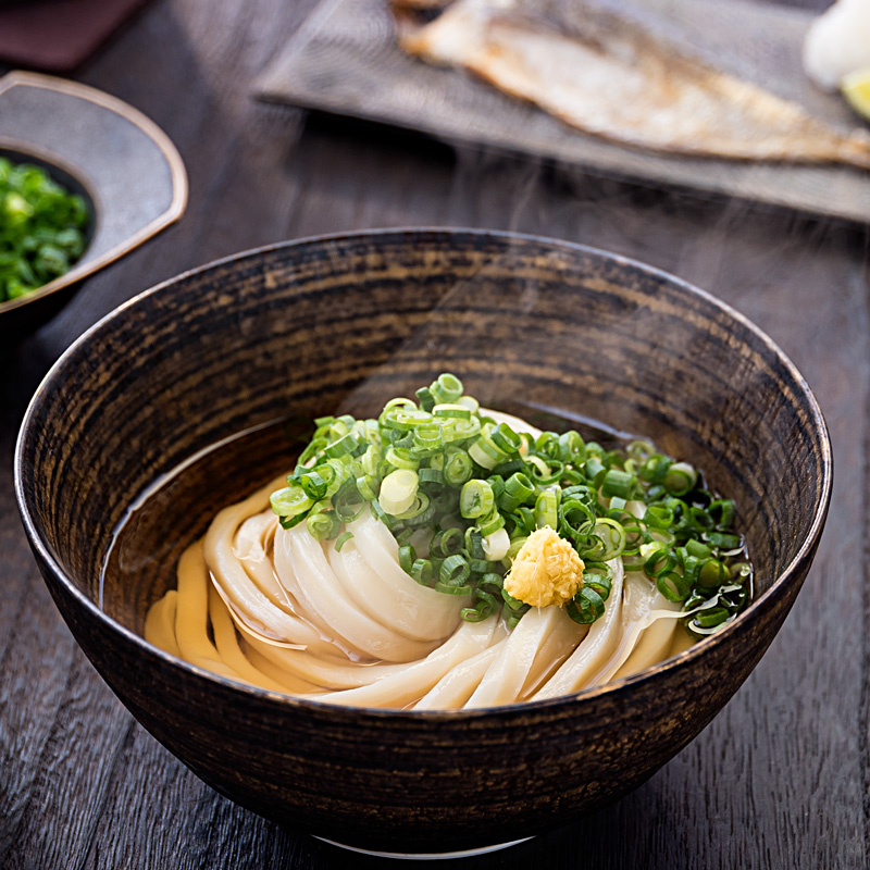 薬味付き讃岐ねぎうどんセット（さぬきうどんの亀城庵）｜おとりよせネット