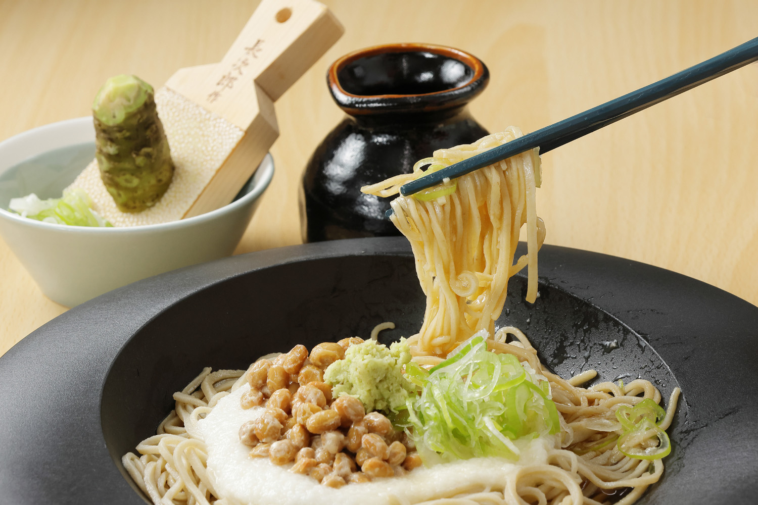 納豆山かけ蕎麦 2人前（柚子香）｜おとりよせネット