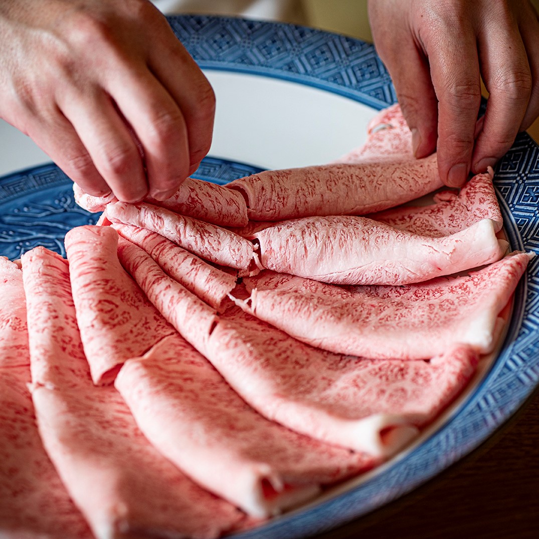綿肉」松阪牛A5特選霜降りしゃぶしゃぶ・すき焼き用（ウデ・ミスジ