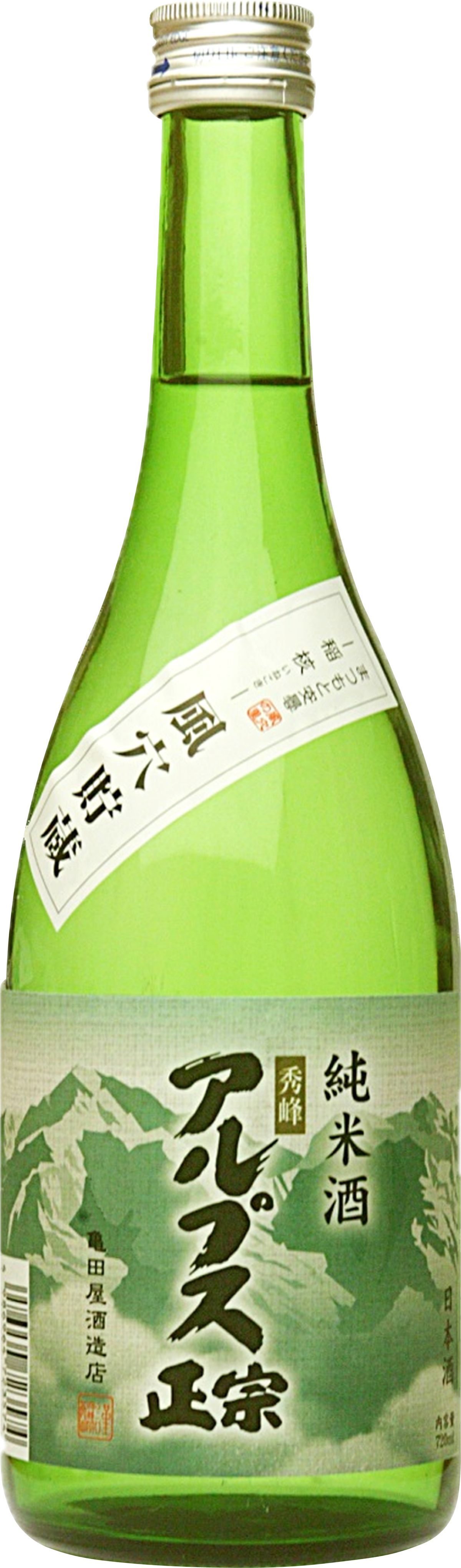 亀田屋酒造店「アルプス正宗 風穴貯蔵純米酒 720ml」のお取り寄せ