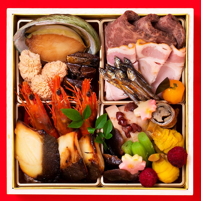 しゃぶしゃぶ日本料理たちばな「生おせち 二段重 木製重箱入 2～3人前