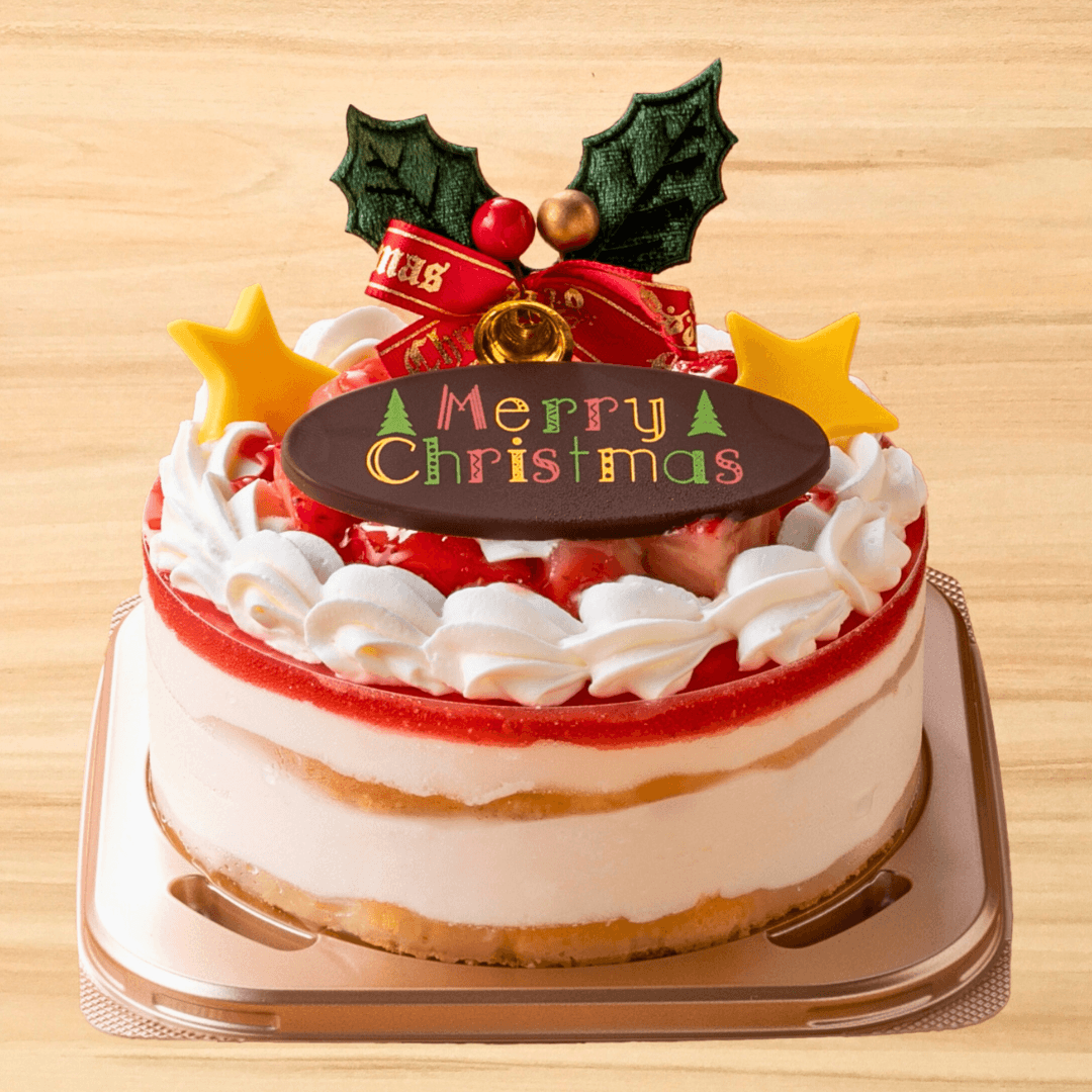 クリスマス仕様スカイベリーショートケーキ（いちごの里）｜おとりよせ